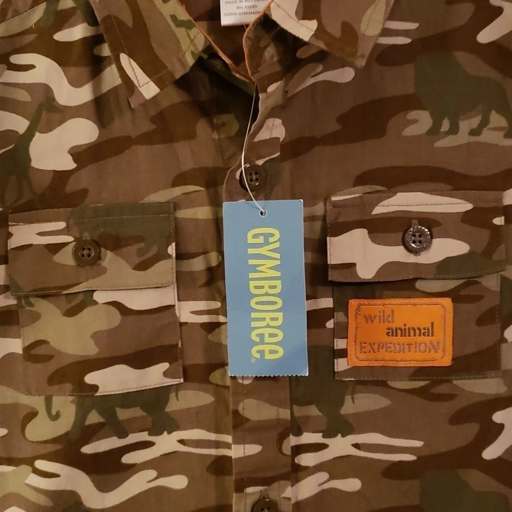 𝅺gymboree Camouflage Shirt NWT